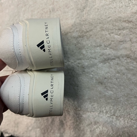Stella McCartney with Adidas Court Slip On white tennis shoes in 5.5 US. - Picture 8 of 15